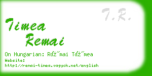 timea remai business card